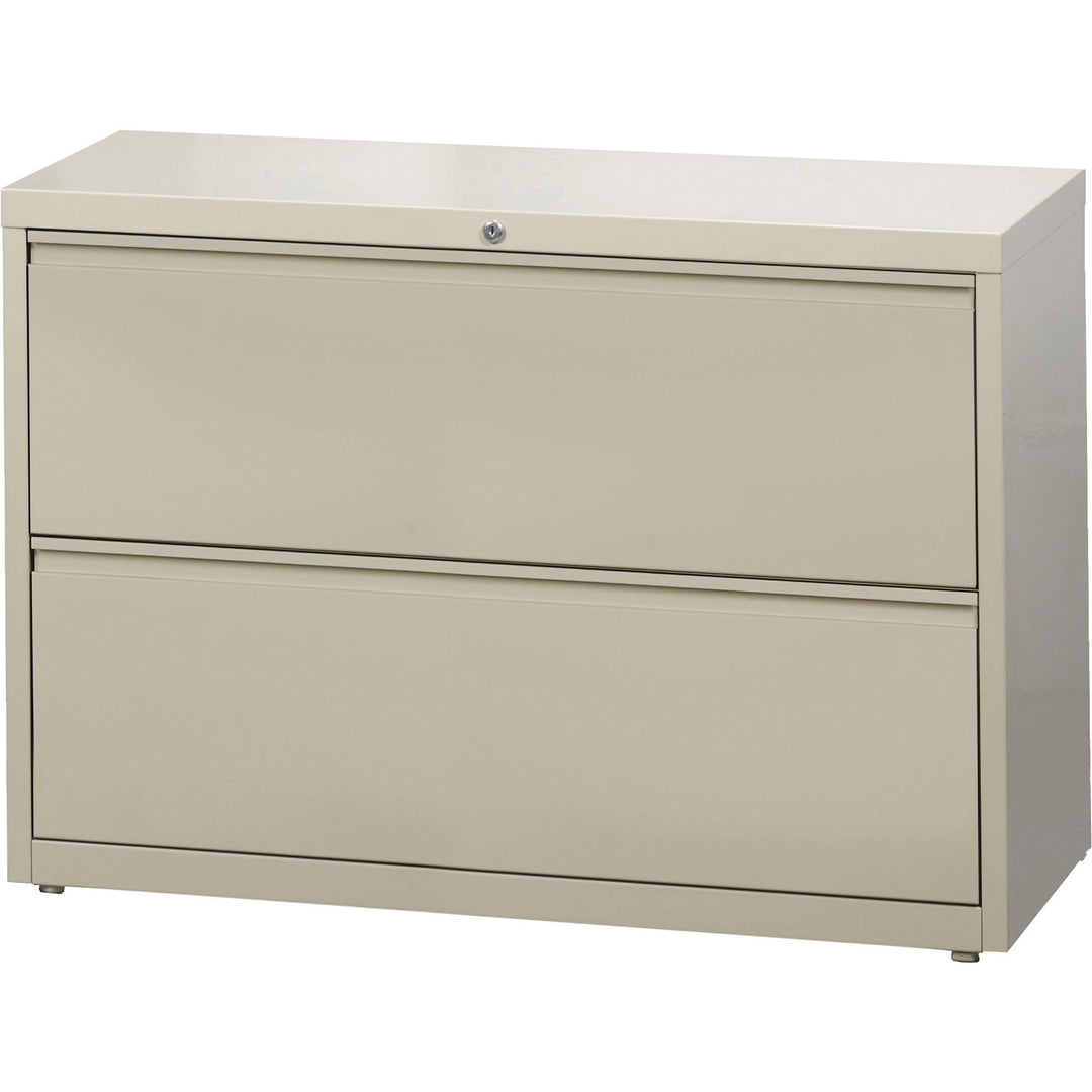 Image of Lorell Lateral File, 2-Drawer, 42"x18-5/8"x28-1/8", Putty