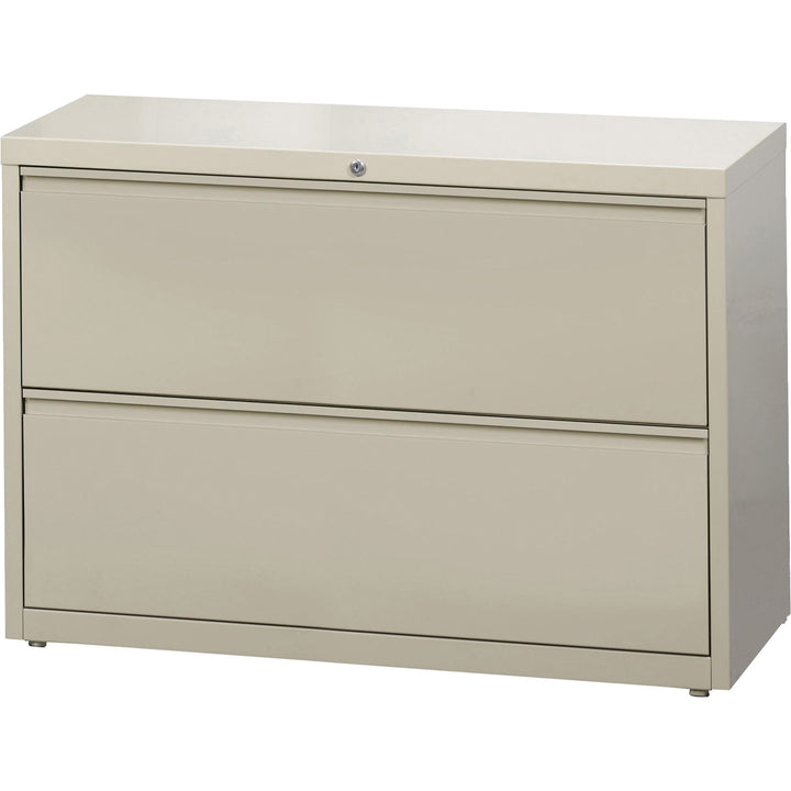 Image of Lorell Lateral File, 2-Drawer, 42"x18-5/8"x28-1/8", Putty
