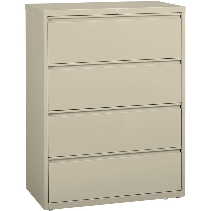 Image of Lorell Lateral File, 4-Drawer, 42"x18-5/8"x52-1/2", Putty