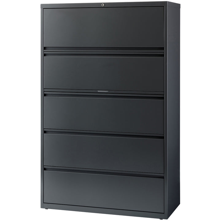 Image of Lorell Lateral File,5-Drawer,42"x18-5/8"x67-11/16",Charcoal