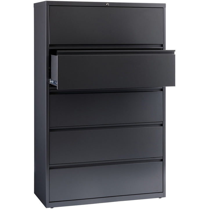 Image of Lorell Lateral File,5-Drawer,42"x18-5/8"x67-11/16",Charcoal
