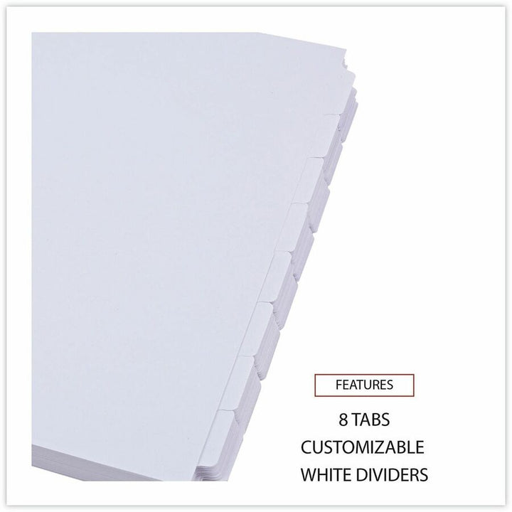 Image of Universal UNV20845 Self-Tab Index Dividers, 8-Tab, 11 x 8.5, White, 24 Sets