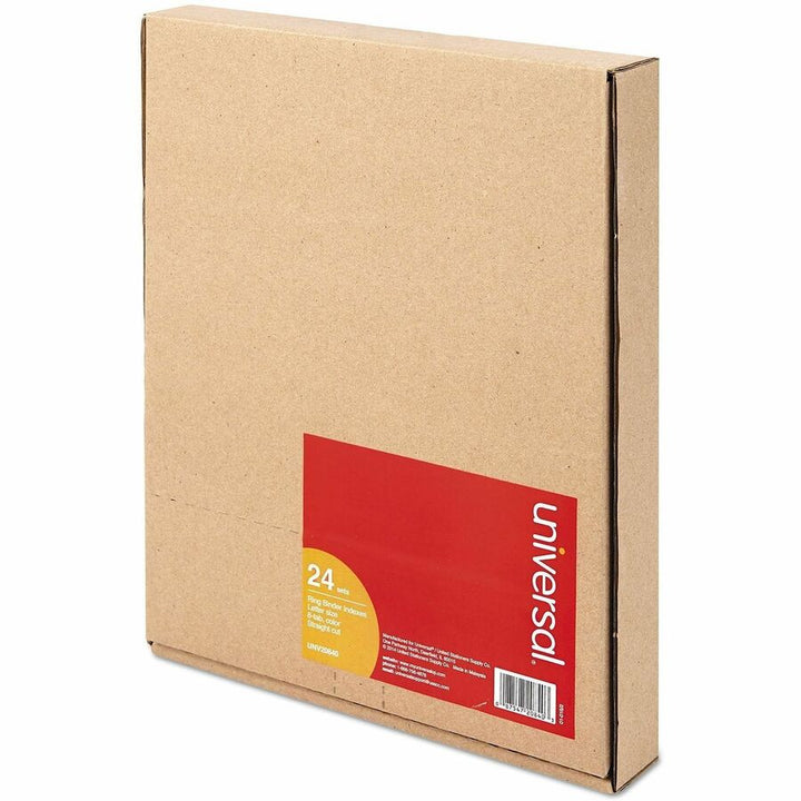 Image of Universal UNV20840 Insertable Tab Index, 8-Tab, 11 x 8.5, Buff, Assorted Tabs, 24 Sets