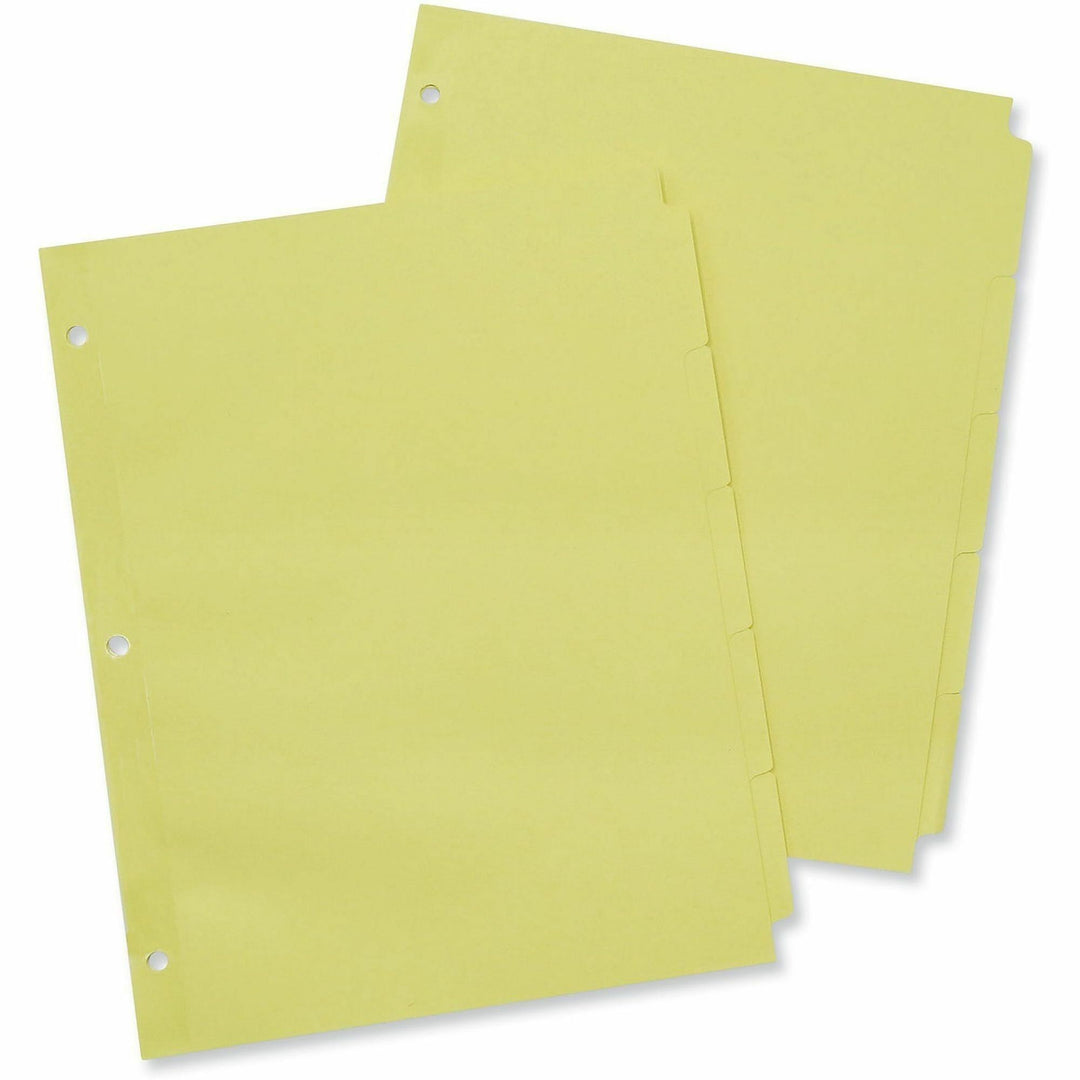 Image of Universal UNV20836 Self-Tab Index Dividers, 5-Tab, 11 x 8.5, Buff, 36 Sets