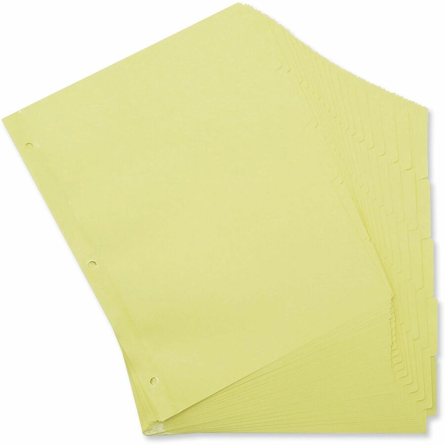 Image of Universal UNV20836 Self-Tab Index Dividers, 5-Tab, 11 x 8.5, Buff, 36 Sets