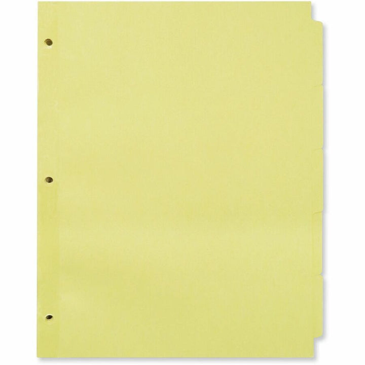 Image of Universal UNV20836 Self-Tab Index Dividers, 5-Tab, 11 x 8.5, Buff, 36 Sets