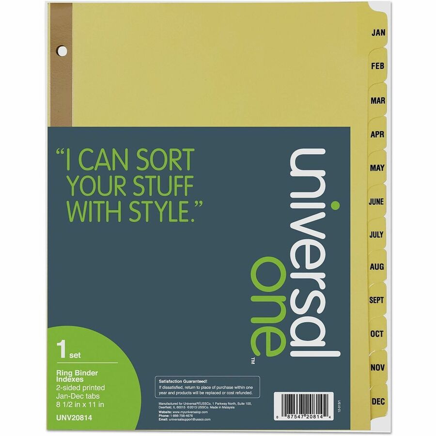 Image of Universal UNV20814 Index Divider
