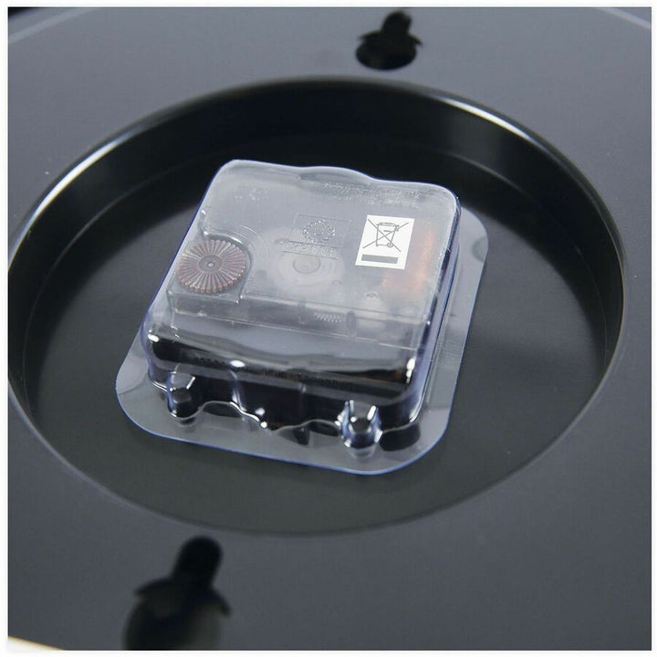 Image of Universal® Indoor/outdoor Round Wall Clock, 13.5" Overall Diameter, Black Case, 1 Aa (sold Separately)