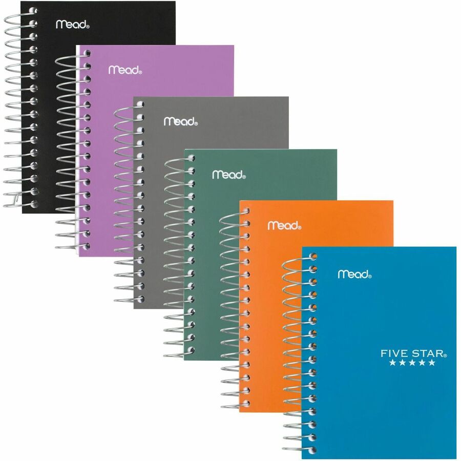 Image of Mead® Notebook, College Ruled, 200 Sheets, 5-1/2"x4", Assorted