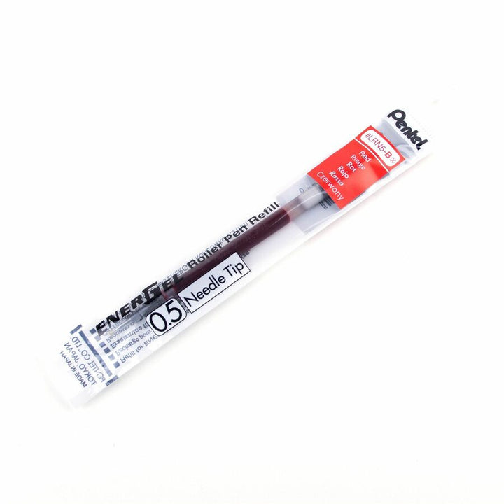 Image of Pentel LRN5-B EnerGel Liquid Gel Pen Refill, 0.50 mm, Red Ink, Acid-free, 12 / Dozen