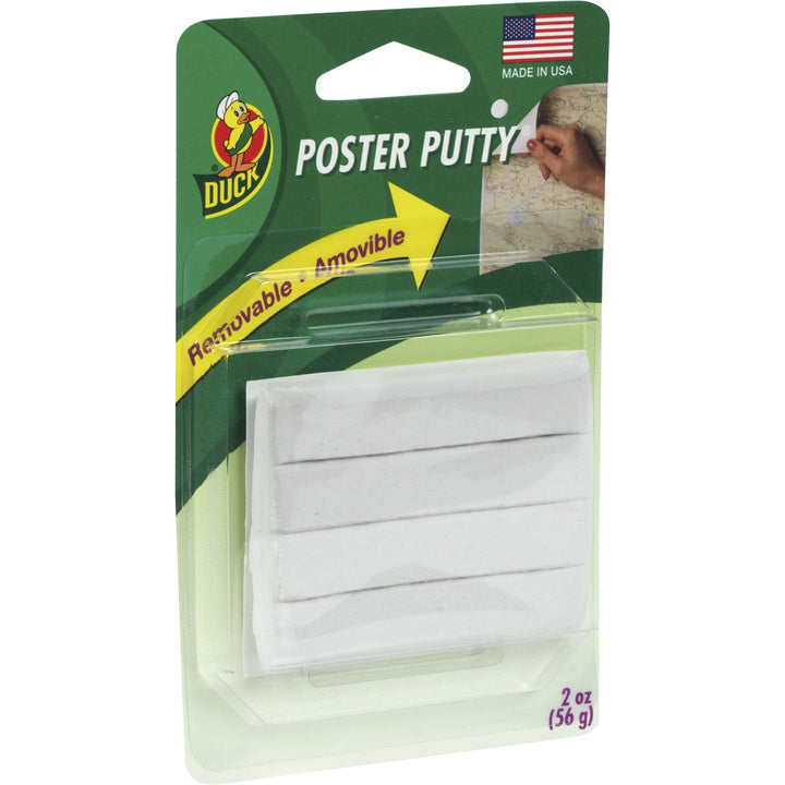Image of Duck Brand PTY-2 Poster Mounting Putty, White, 3.75 mil, For Mounting, 4 / Pack