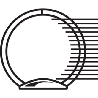 Image of QuickFit Clear View 871100 Clear-View Binder, 3-Ring Binder, Round Ring, 1 Inch, White