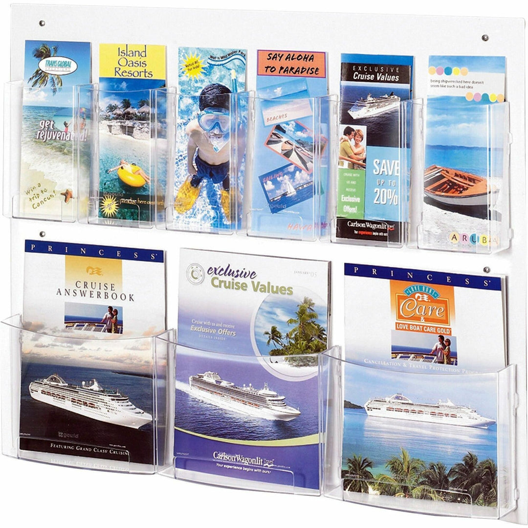 Image of Safco® Rack,Display Clear 6 Pam