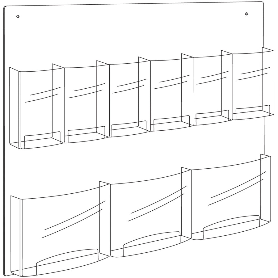 Image of Safco® Rack,Display Clear 6 Pam