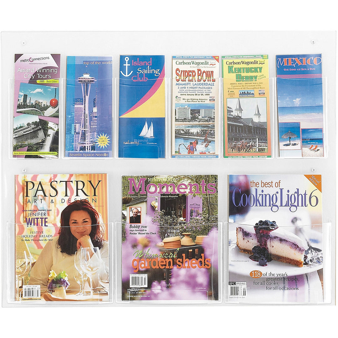 Image of Safco® Rack,Display Clear 6 Pam