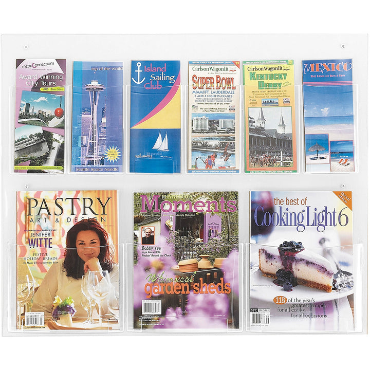 Image of Safco® Rack,Display Clear 6 Pam