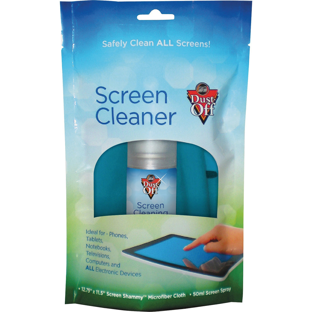 Image of Falcon Dust-Off DPTC LCD Plasma Screen Care, For Display Screen, Desktop Computer, Notebook, Mobile Phone, Digital Camera, Gray, 1 Each