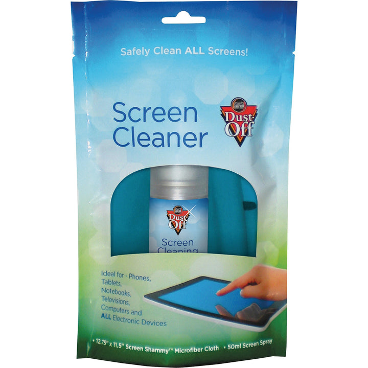 Image of Falcon Dust-Off DPTC LCD Plasma Screen Care, For Display Screen, Desktop Computer, Notebook, Mobile Phone, Digital Camera, Gray, 1 Each