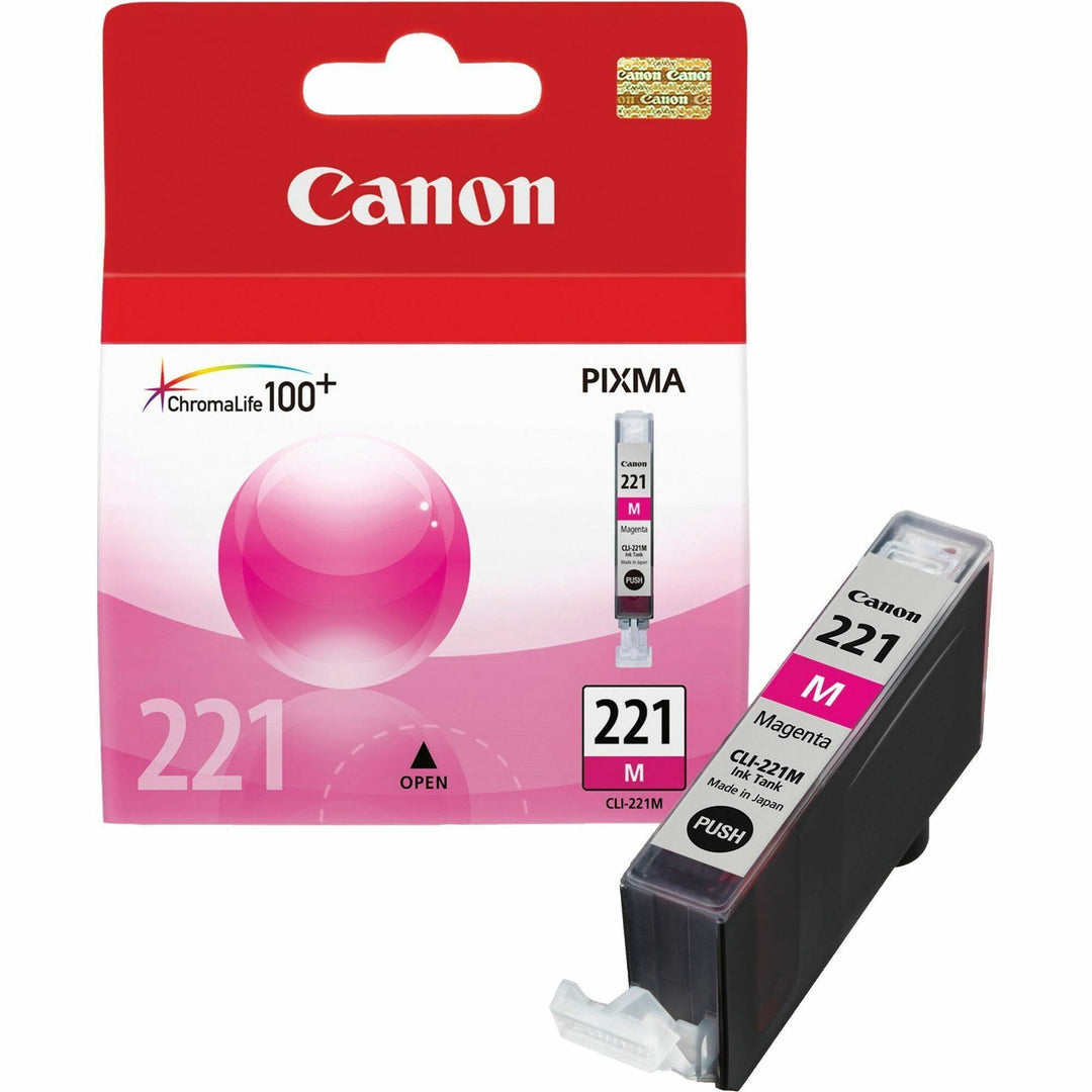Image of Canon CLI-221M CLI221 Dye Ink Cartridge, 510 Pages, 1 Each