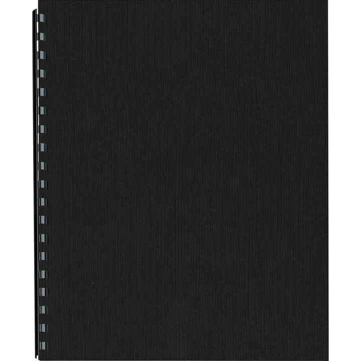 Image of Fellowes® Expressions Linen Texture Presentation Covers for Binding Systems, Black, 11 x 8.5, Unpunched, 200/Pack