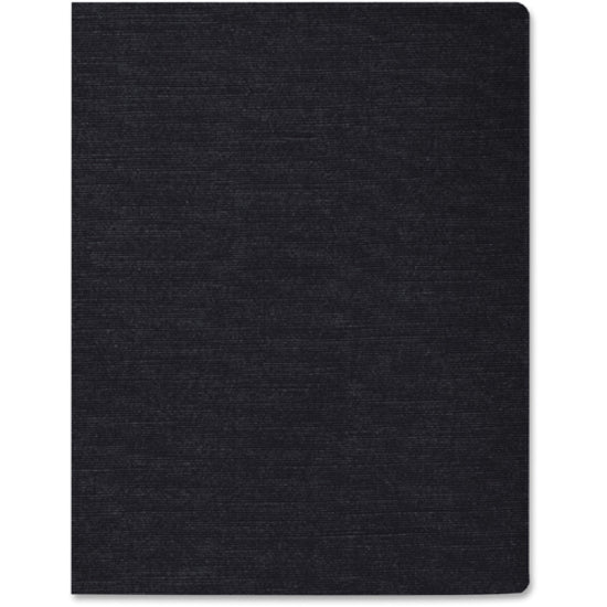Image of Fellowes® Expressions Linen Texture Presentation Covers for Binding Systems, Black, 11 x 8.5, Unpunched, 200/Pack