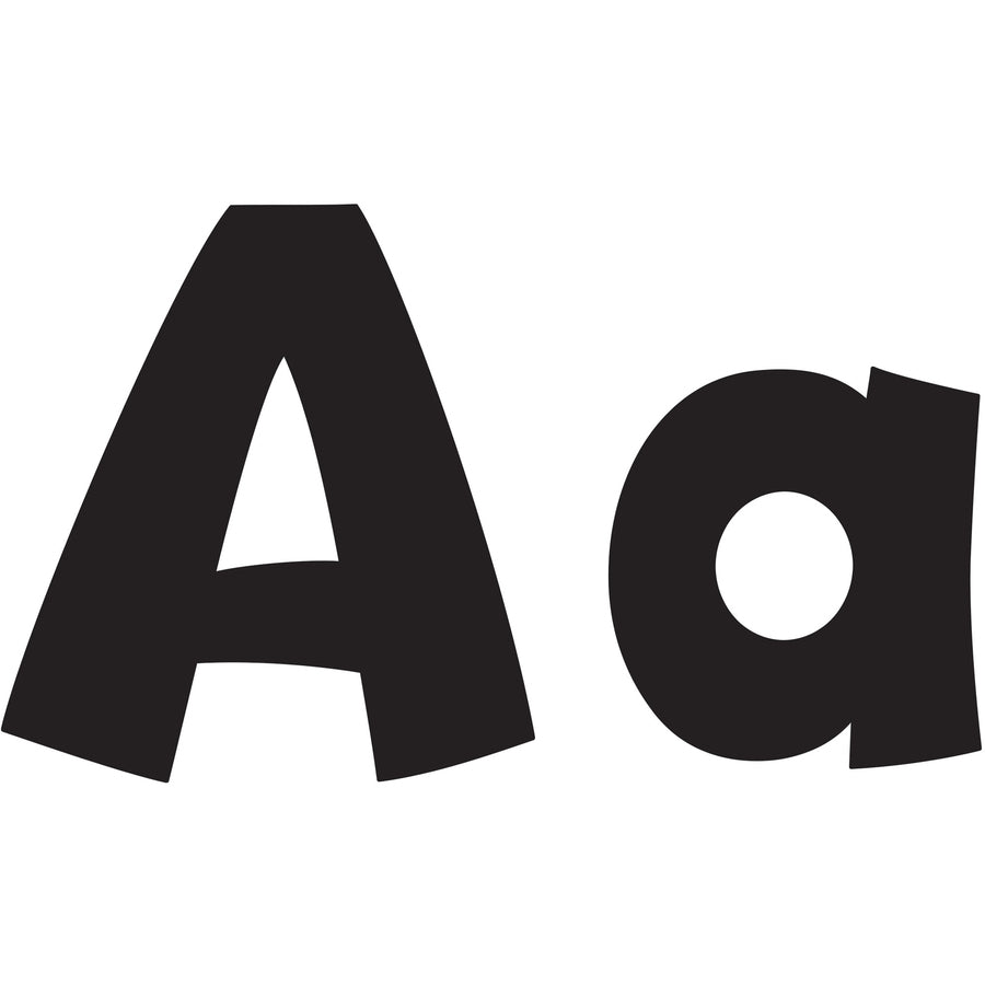 Image of Trend Enterprises Pin-up Ready Letters, 4", Pre-punched, Black