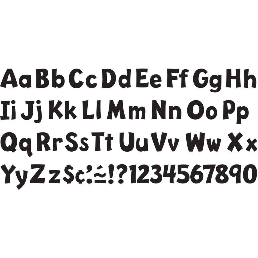 Image of Trend Enterprises Pin-up Ready Letters, 4", Pre-punched, Black
