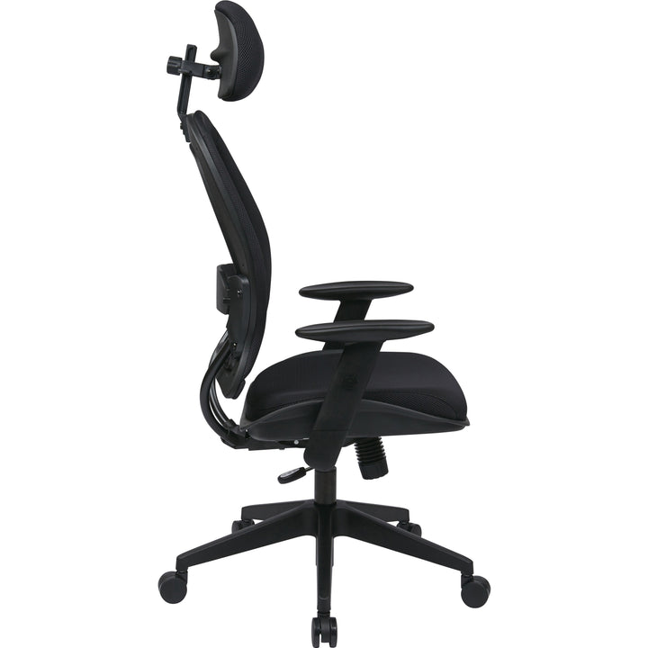 Image of OSP Furniture Executive High-Back Chair, 27"x27.625"x47.813-56.125", BK