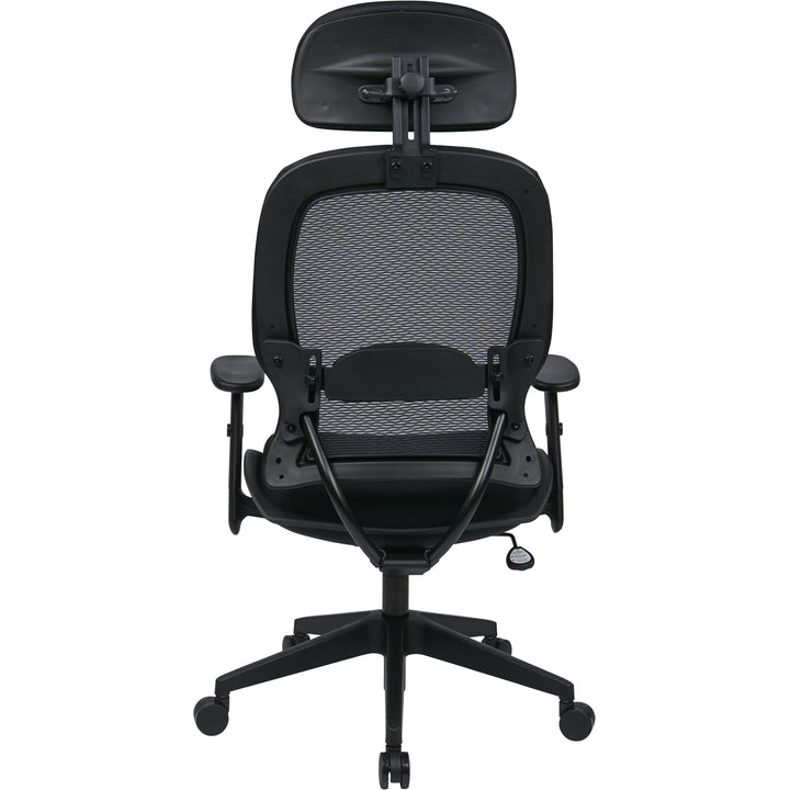 Image of OSP Furniture Executive High-Back Chair, 27"x27.625"x47.813-56.125", BK