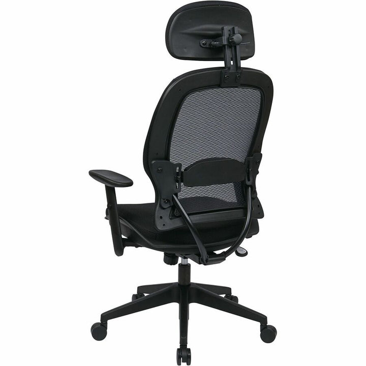 Image of OSP Furniture Executive High-Back Chair, 27"x27.625"x47.813-56.125", BK