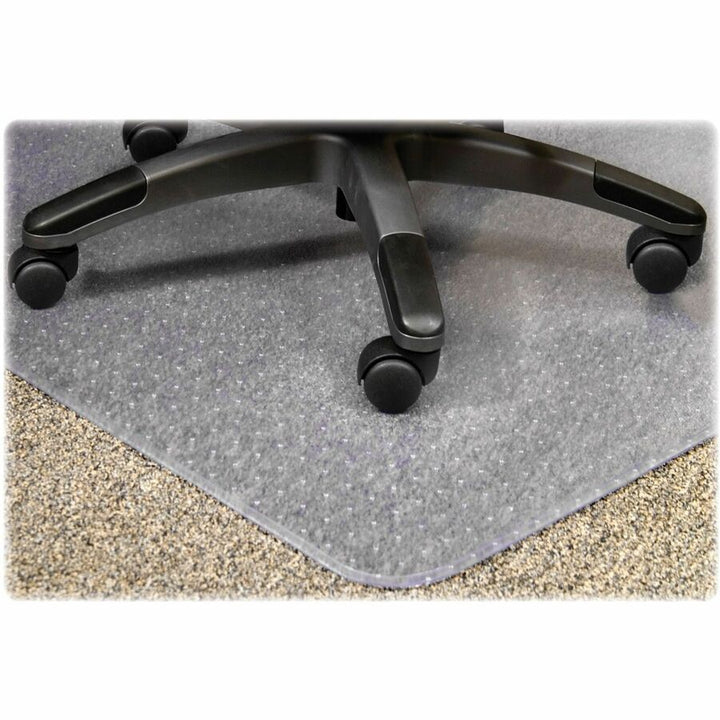 Image of Lorell Rectangular Chairmat, Studded, Medium Pile, 46"x60", Clear