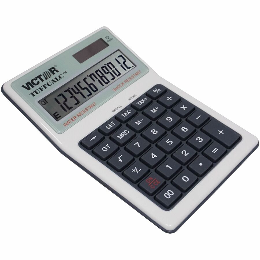 Image of Victor® Tuffcalc Desktop Calculator, 12-Digit Lcd