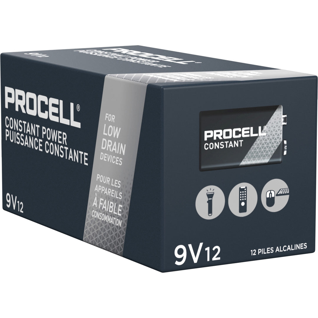 Image of Duracell® Batteries, Alkaline, 9 Volt, 12/BX, Black/Copper