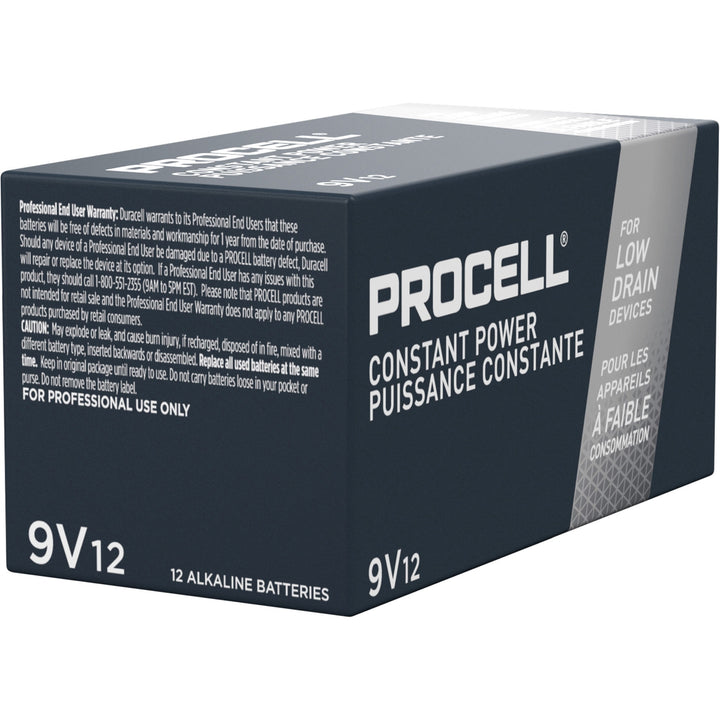 Image of Duracell® Batteries, Alkaline, 9 Volt, 12/BX, Black/Copper