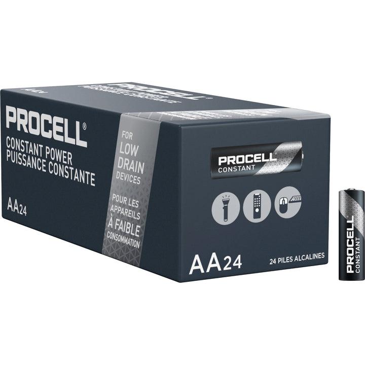 Image of Duracell® Batteries, Alkaline, AA, 24/BX, BK