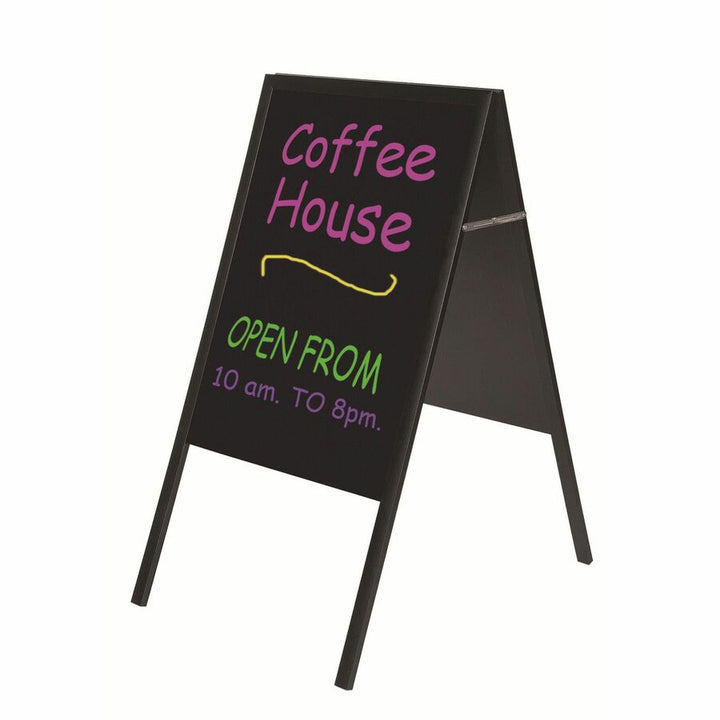 Image of Bi-silque Wet-Erase Sign Board, 2-Sided, 23-3/4"x30"x45-1/2", BK