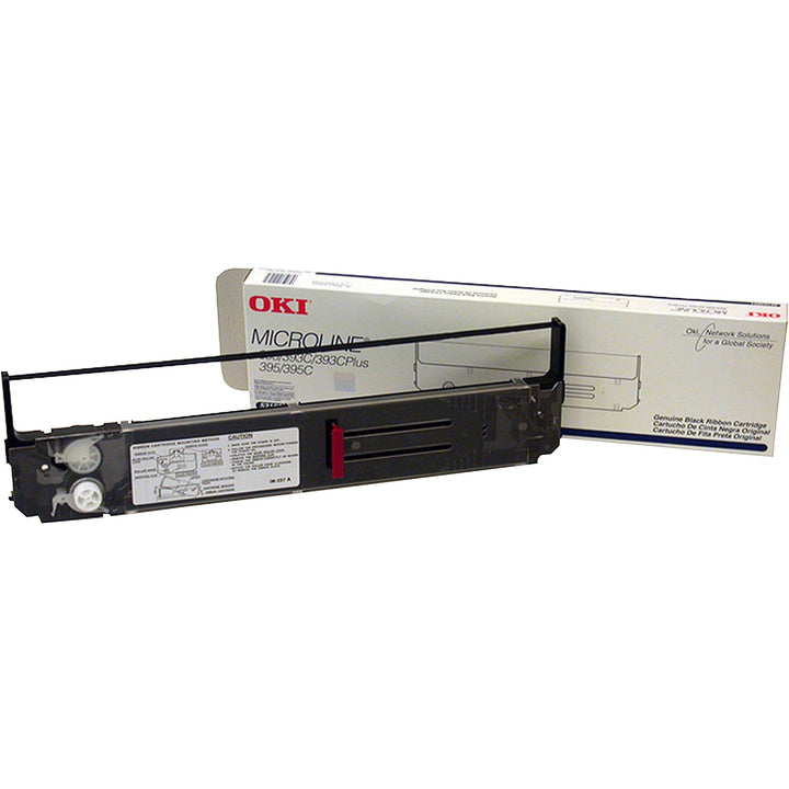 Image of Oki® Microline Nylon Printer Ribbon,F/393/393+/395/395C,Black