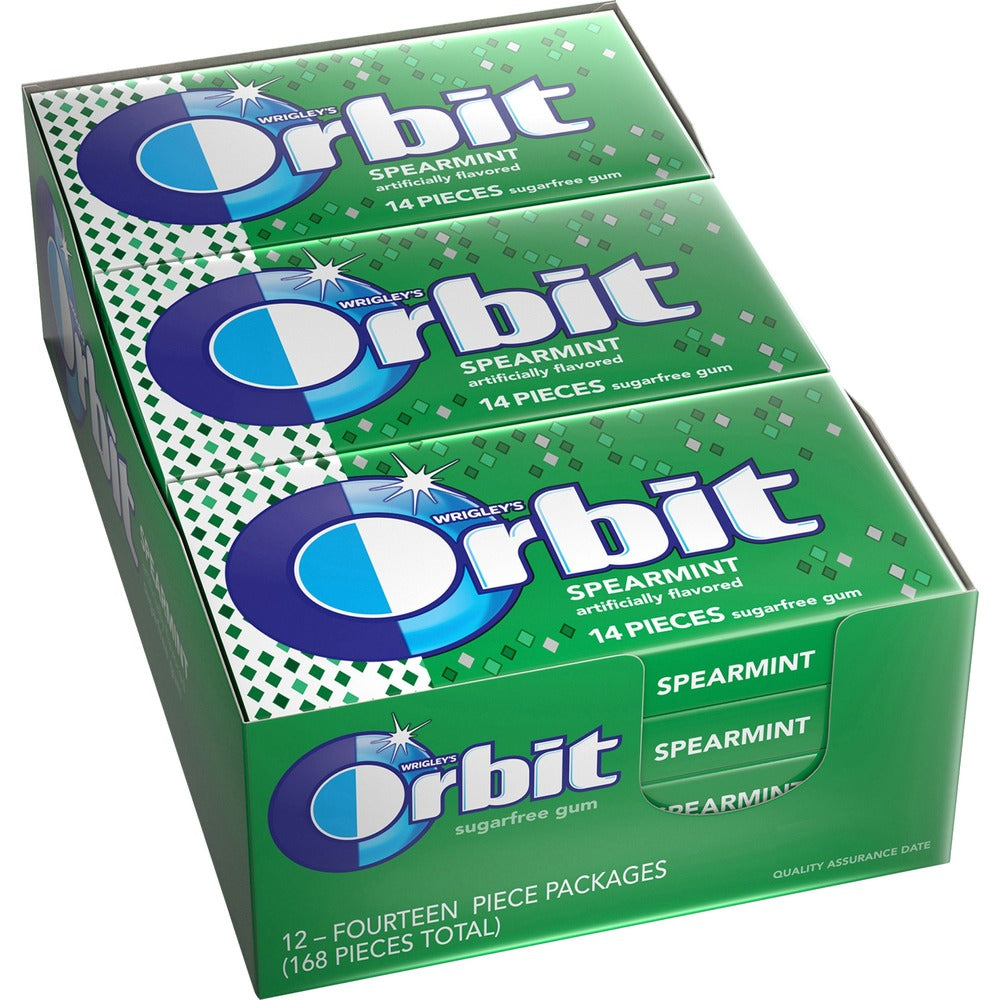 Image of MARS Orbit Gum, Sugar-free, 12 Packs/BX, Spearmint