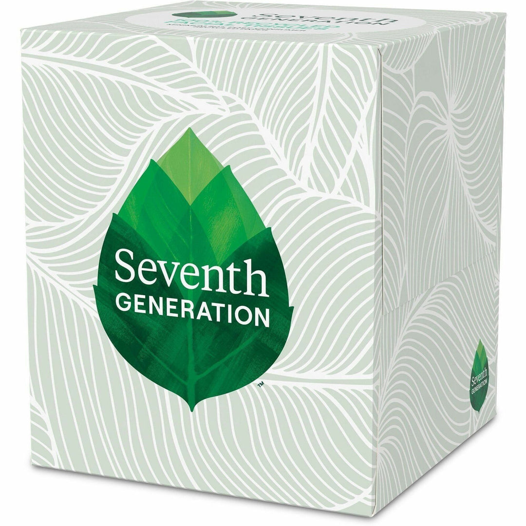 Image of Seventh Generation 13719 100% Recycled Facial Tissues, 2 Ply, White, Paper, 1 Box