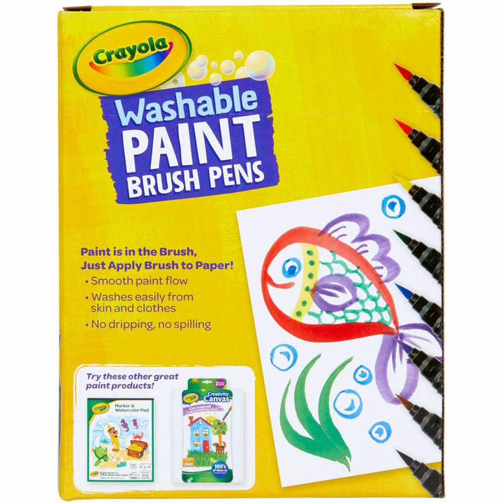 Image of Crayola® Paint Brush Pens, No Drip, 40/BX, Assorted