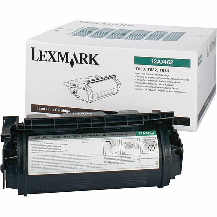 Image of Lexmark 12A7462 T630/632/634 Toner Cartridge, 21000 Pages, 1 Each