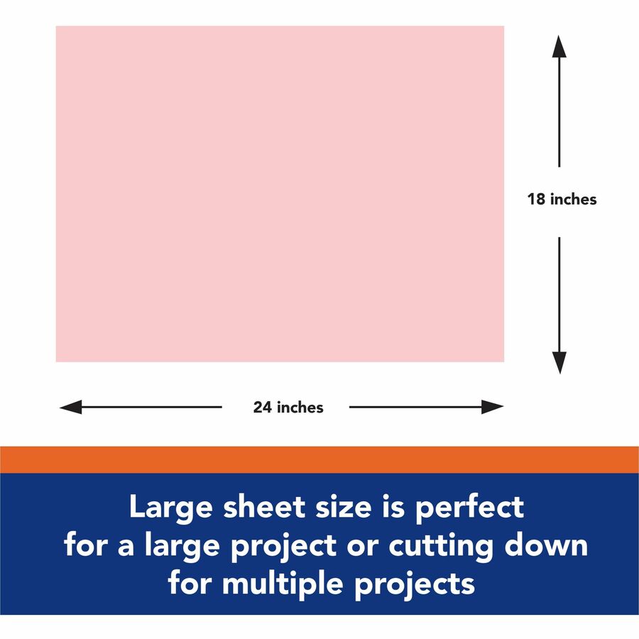 Image of Pacon® Construction Paper, 76lb., 18"x24", 50/PK, Pink