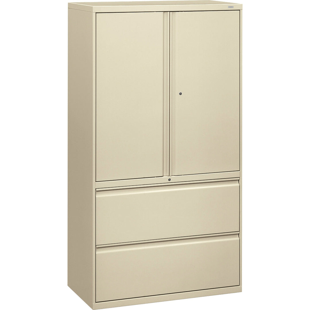 Image of HON® Lateral File,w/ Storage,2-drawer,36"x18"x64-1/2",Putty