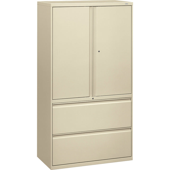 Image of HON® Lateral File,w/ Storage,2-drawer,36"x18"x64-1/2",Putty