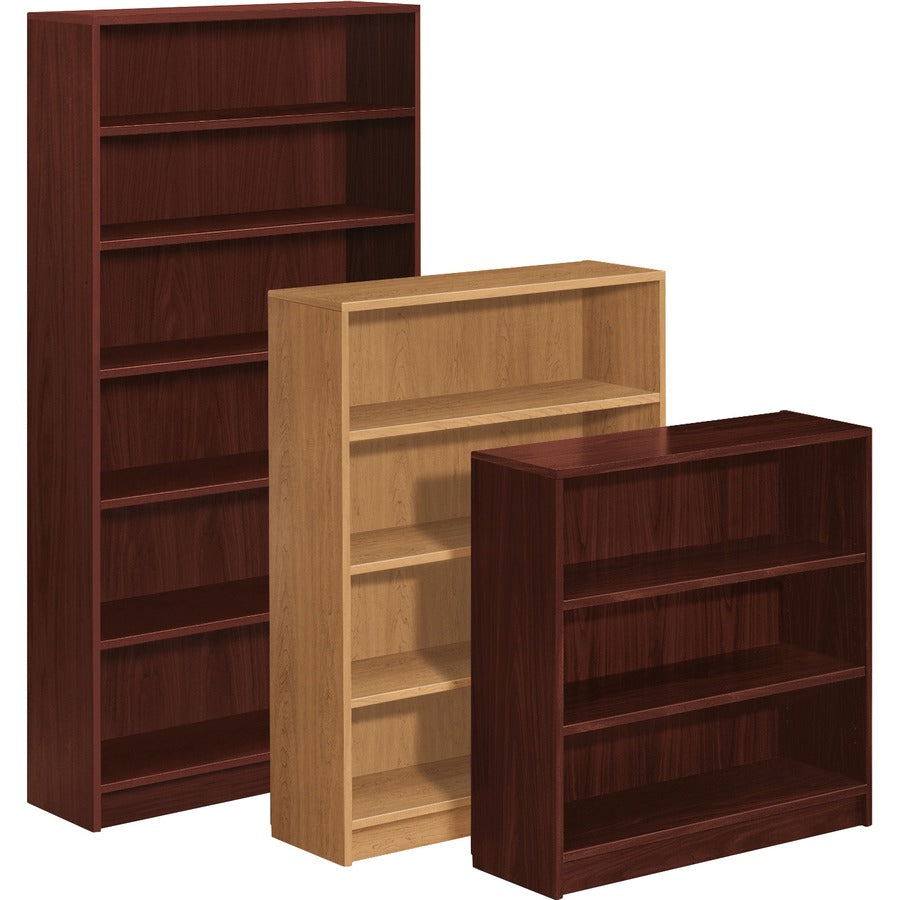 Image of HON® 6 Shelf Bookcase, 4 Adj., 36"Wx11-1/2"Dx84"H, Mahogany