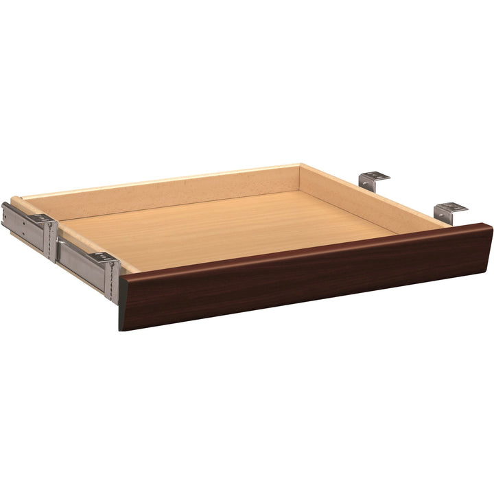 Image of HON® Laminate Angled Center Drawer, 22w X 15.38d X 2.5h, Mahogany