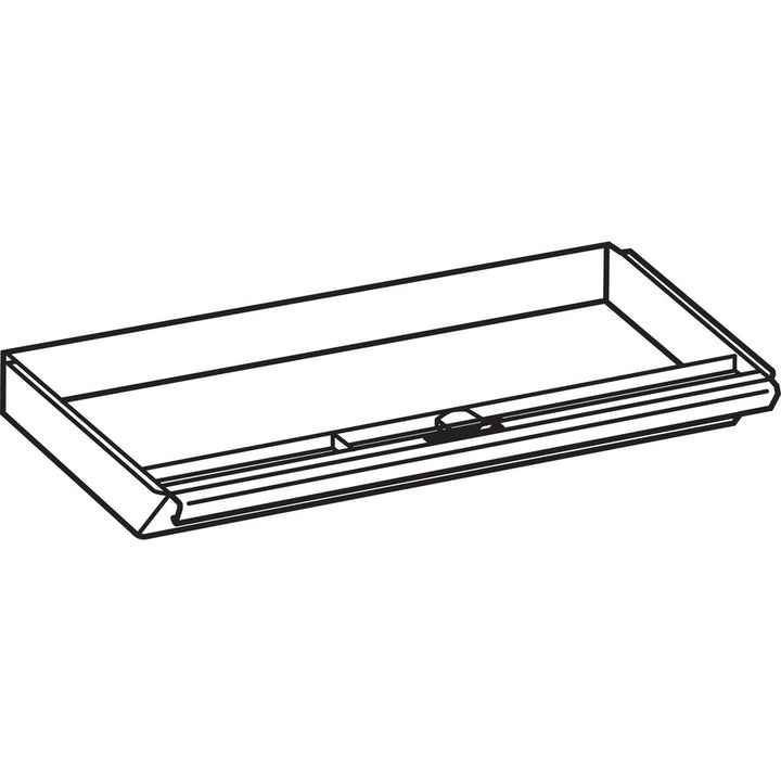 Image of HON® Center Drawer, Use with 38000 Series, Stationmaster, Metal, 19w x 14.75d x 3h, Charcoal