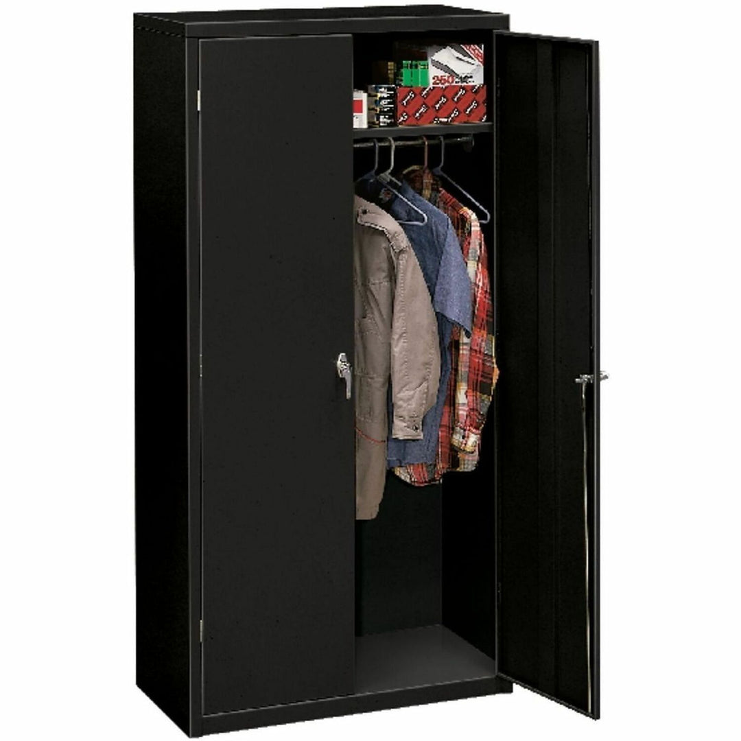 Image of HON® Assembled Storage Cabinet, 36w x 18.13d x 71.75h, Black