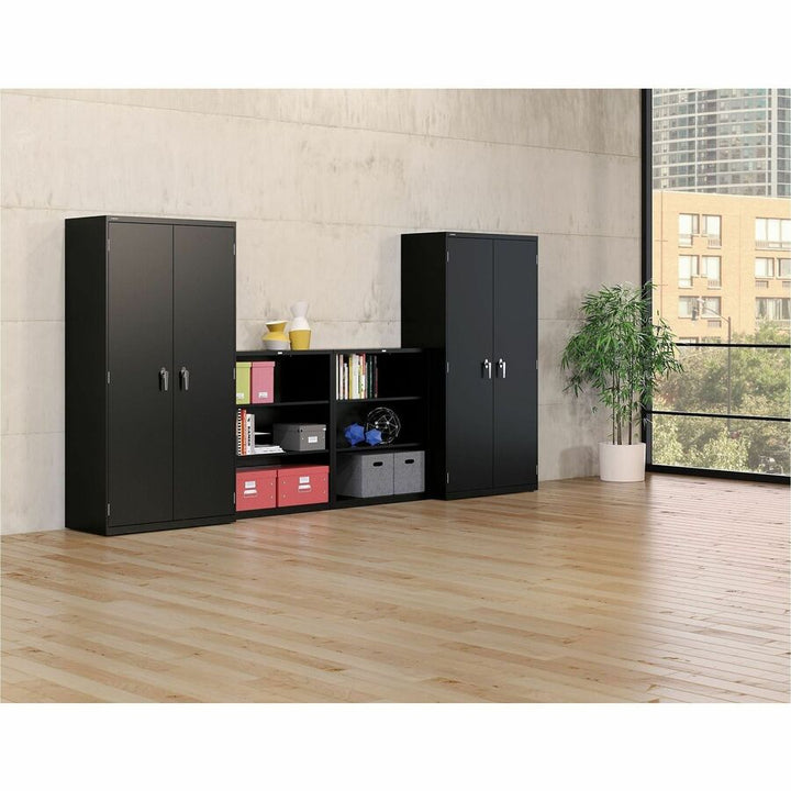 Image of HON® Assembled Storage Cabinet, 36w x 18.13d x 71.75h, Black