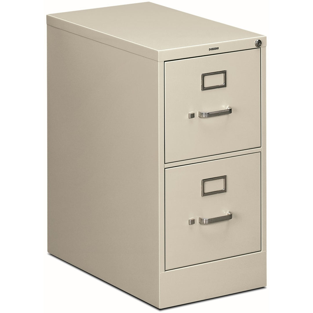 Image of HON® 510 Series Vertical File, 2 Letter-Size File Drawers, Light Gray, 15" X 25" X 29"